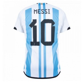 Argentina Lionel Messi #10 Hemmatröja VM 2022 Kortärmad